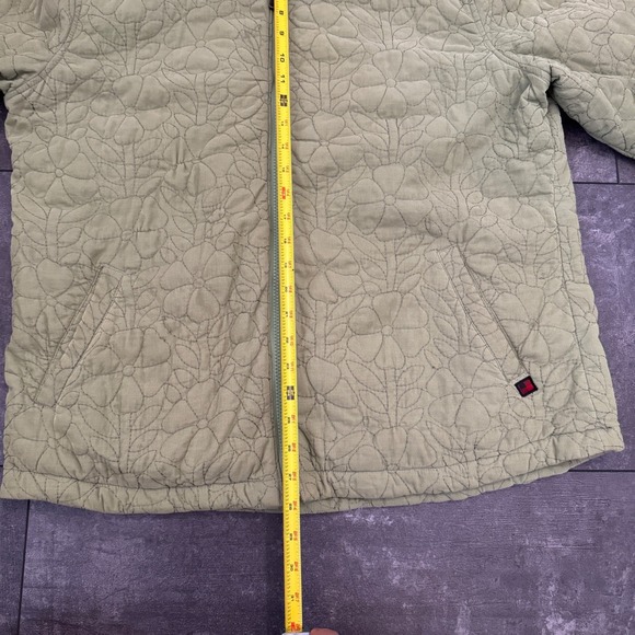 Woolrich Quilted Floral Jacket in Sage Green - Picture 4 of 6